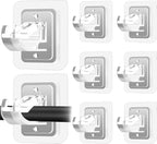 Nail-Free Adjustable Curtain Rod Bracket Holders – Drill-Free & Wall-Safe Transparent, 8PCS