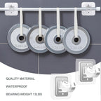 Nail-Free Adjustable Curtain Rod Bracket Holders – Drill-Free & Wall-Safe Transparent, 8PCS